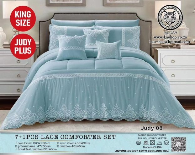 8 piece lace comforter