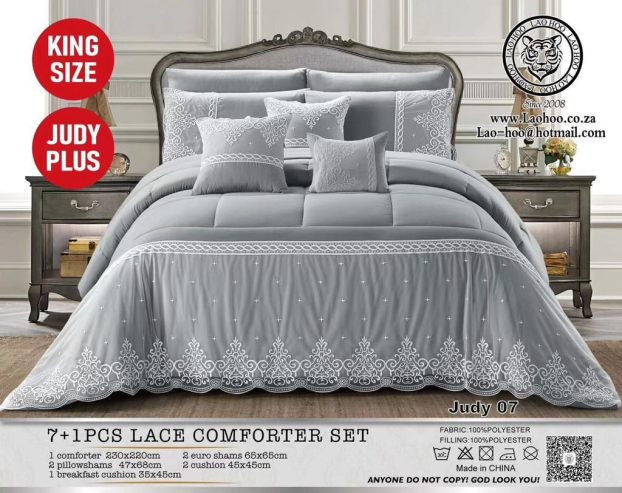 8 piece lace comforter