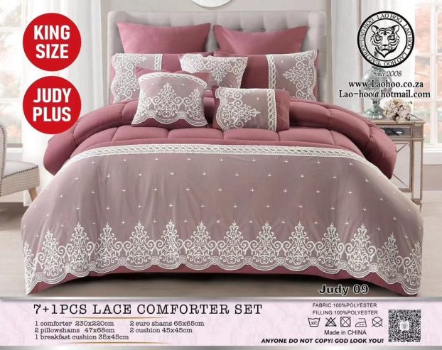 8 piece lace comforter