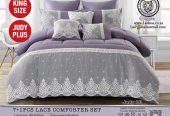 8 piece lace comforter