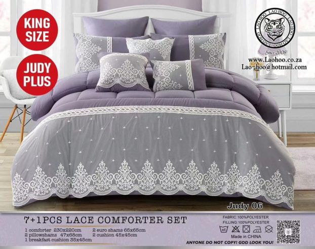 8 piece lace comforter